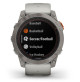 Fenix 7X Pro – Sapphire Solar - Edition Titanium - with Fog Gray/Ember Orange Band - 010-02778-15 - Garmin